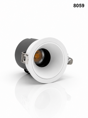 اسبوت دائري 3000K 12W WH 8059 ع100 --