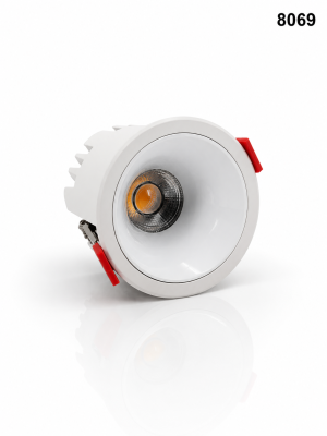 اسبوت دائري 3000K 12W WH 8069 ع100 --