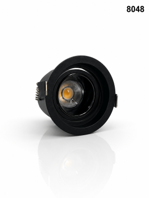اسبوت دائري 3000K 12W BK+GUN BK 8048 ع100 --
