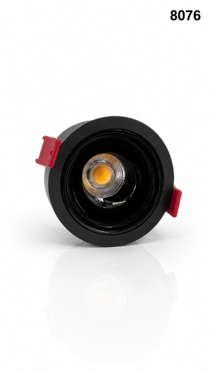 اسبوت دائري 3000K 12W BK 8076 ع100 --