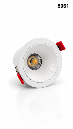 اسبوت دائري 3000K 12W WH 8061 ع100 --