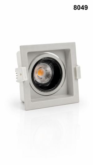 اسبوت 3000K 12W WH+GUN BK 8049 ع50 --
