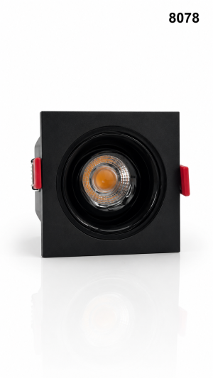 اسبوت مربع 3000K 12W BK 8078 ع100 --