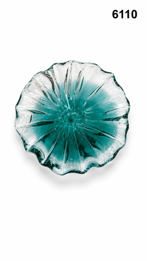 كرستال نازل 6110 وردة دائرية bluish green / clear ع80