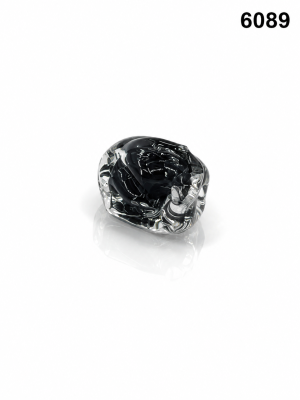 كرستال نازل 6089 حجر 1f black/clear ع350